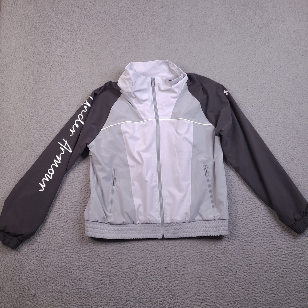 Under Armour Women's Woven CB Storm Full Zip Jacket Windbreaker Mesh Lining